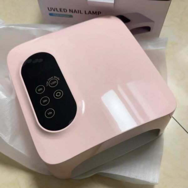 Wireless Led Nail Lamp UV 72W Rechargeable 15600mAH Pink