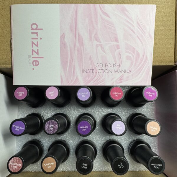 15Pcs Gel nail polish Purple set